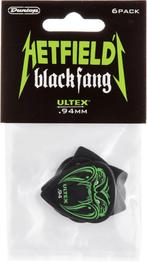 Jim Dunlop Hetfield Black Fang plectrum 0.94 mm 6-pack, Ophalen of Verzenden, Nieuw, Elektrische gitaar