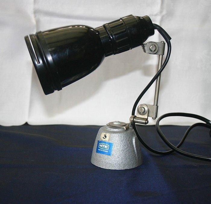 Phywe - Tafellamp (2) - Bakeliet, Gietijzer - laboratorium, Antiek en Kunst, Antiek | Lampen