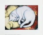 Franz Marc (1880-1916) - Cat on yellow pillow - Artprint -