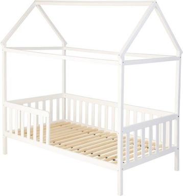 Huisbed huisje| Kinderbed| Hout | met hek | 160 x 80 cm beschikbaar voor biedingen