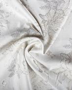 Jacquard Bloemen Wit, Nieuw, Wit