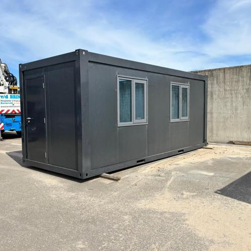 Geïsoleerde Kantoorunit 590x245x257cm – met 3 Ramen, Zakelijke goederen, Machines en Bouw | Keten en Containers, Ophalen