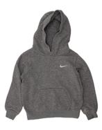 NIKE Boys Hoodie Jumper 3-4 Years XS Grey Cotton, Verzenden, Nieuw
