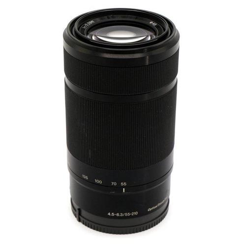 Sony E 55-210mm F/4.5-6.3 OSS zwart met zonnekap en filter, Audio, Tv en Foto, Fotocamera's Digitaal