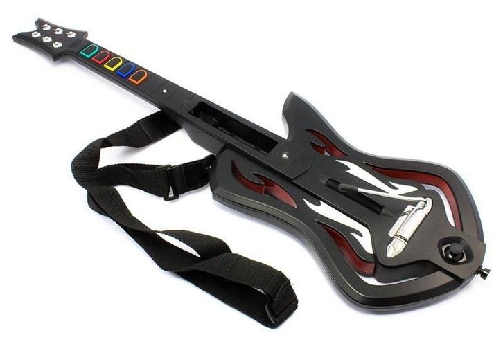 Guitar Hero Gitaar Warriors of Rock (Wii) (Wii Accessoires), Spelcomputers en Games, Spelcomputers | Nintendo Wii, Zo goed als nieuw