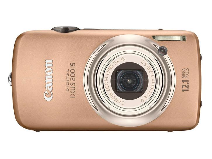 Canon IXUS 200 IS Digitale Compact Camera - Goud, Audio, Tv en Foto, Fotocamera's Digitaal, Zo goed als nieuw, Verzenden