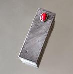 Kaptafelset - .800 zilver - Porta rossetto antico, Antiek en Kunst