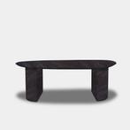 Tafel organisch eikenhout  Half Rond  300x125, Nieuw