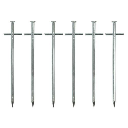 ProPlus Rotspen met dwarspen - metaal - 17 cm - set van 6, Caravans en Kamperen, Kampeeraccessoires, Nieuw, Ophalen of Verzenden