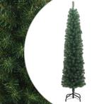 vidaXL Kunstkerstboom met standaard smal 180 cm PVC groen, Verzenden, Nieuw