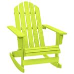 vidaXL Schommelstoel Adirondack massief vurenhout groen, Verzenden, Nieuw, Hout