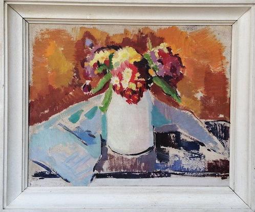 Willy Verret (1937-2005) - Still life with yellow and red, Antiek en Kunst, Kunst | Schilderijen | Klassiek