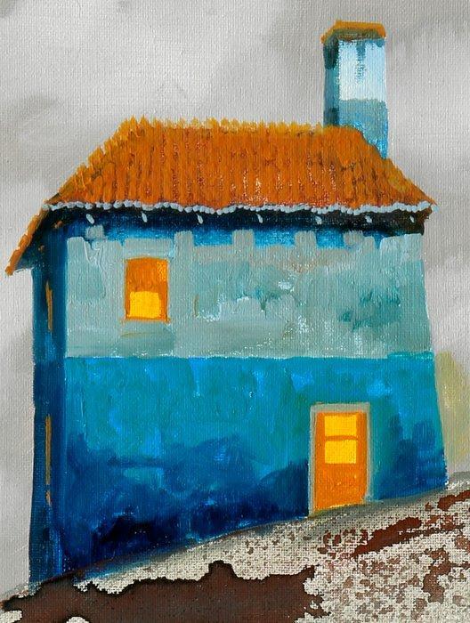 Guido Borelli - caramello, Antiek en Kunst, Kunst | Schilderijen | Modern