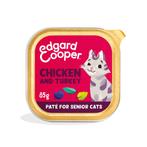 Edgard & Cooper Kattenvoer Senior Pate Kip - Kalkoen 85 gr, Dieren en Toebehoren, Verzenden