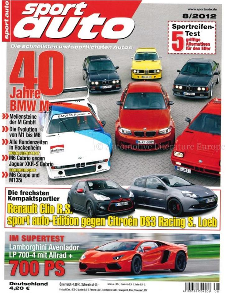2012 SPORT AUTO MAGAZINE 08 DUITS, Boeken, Auto's | Folders en Tijdschriften
