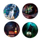 Onderzetters Set 4 Stuks - Lisa Parker - Magic Cats - Magisc, Ophalen of Verzenden, Nieuw