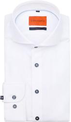 Suitable Melange Overhemd Wit maat 41 Heren, Kleding | Heren, Overhemden, Verzenden, Nieuw, Wit, Suitable