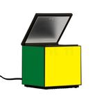 Cini&Nils Cuboluce Nachtkastlampje, meerkleurig, Huis en Inrichting, Lampen | Tafellampen, Verzenden, Nieuw