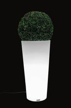 Hoge Bloempot Wit | Led Verlichting | Laatste Stuks!, Kunststof, Minder dan 60 cm, Rond, Nieuw