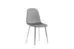 Eetkamerstoel Jan - Lichtgrijs -  Fluweel - Jörn, Huis en Inrichting, Stoelen, Verzenden, Nieuw