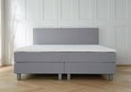 ACTIE! Boxspring Florence 140 200 Grijs, Verzenden, Nieuw, 140 cm, Twijfelaar