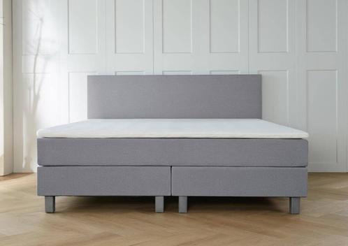 ACTIE! Boxspring Florence 140 200 Grijs, Huis en Inrichting, Slaapkamer | Boxsprings, 140 cm, 200 cm, Grijs, Twijfelaar, Nieuw