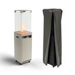 Planika Faro gas terrasverwarmer met beschermhoes - Grijs, Tuin en Terras, Verzenden, Nieuw