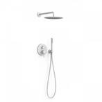Regendoucheset Inbouw Tres Study Exclusive Rond 30 cm Met, Ophalen of Verzenden, Nieuw, Kraan