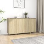 vidaXL Dressoir 135x41x75 cm bewerkt hout sonoma, 100 tot 150 cm, Verzenden, Nieuw, 25 tot 50 cm