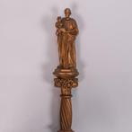 Neogotische processiestok heilige Jozef - Hout - 1850-1900