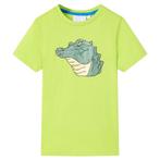 vidaXL Kindershirt 128 limoengroen, Verzenden, Nieuw
