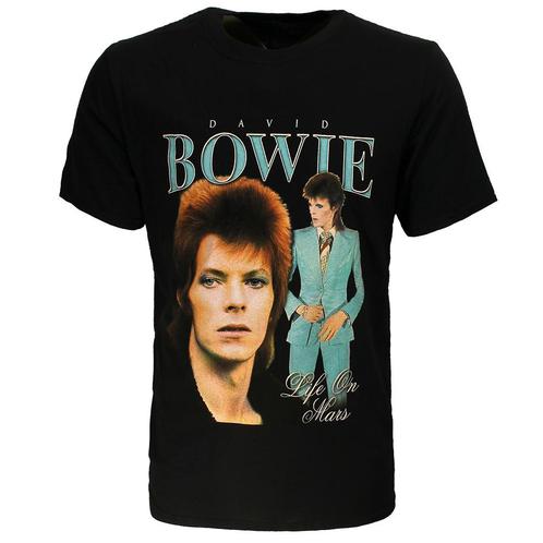 David Bowie Life on Mars T-Shirt - Officiële Merchandise, Kleding | Heren, T-shirts, Verzenden