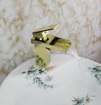 Goudkleurige Watervalkraan Trappe Deluxe Goud chroom wastafe, Verzenden, Nieuw