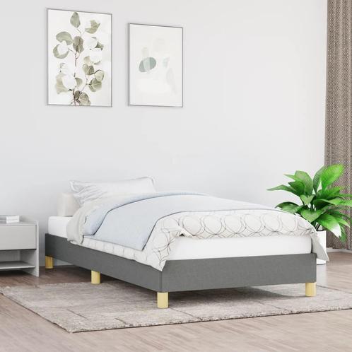 Bedframe 90x200 Donkergrijs Stof - Retourdeal - 41% Korting!, Huis en Inrichting, Slaapkamer | Bedden, 90 cm, 200 cm, Grijs, Nieuw