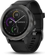 Garmin Vivoactive 3 30,4 mm steen met siliconen bandje zwart, Verzenden, Zo goed als nieuw