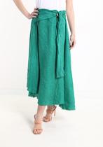 Linnen vintage linnen maxi rok met ceintuur, GROEN kleur,, Kleding | Dames, Nieuw