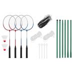 vidaXL Badmintonset met 4 rackets en net 620x151 cm, Sport en Fitness, Badminton, Verzenden, Nieuw