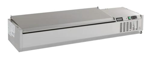 Combisteel Opzetkoelvitrine Met RVS Deksel | 5x 1/4 GN | 120, Witgoed en Apparatuur, Koelkasten en IJskasten, Ophalen of Verzenden