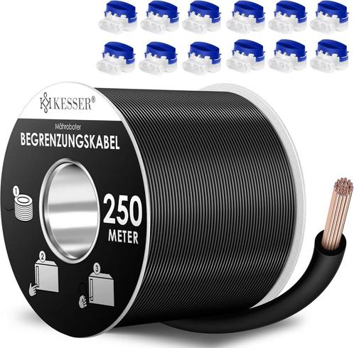 KESSER® Begrenzingskabel - 250 meter - Zwart, Doe-het-zelf en Verbouw, Gereedschapskisten, Nieuw, Verzenden