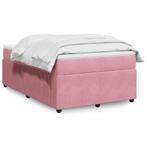 vidaXL Boxspring met matras fluweel roze 120x200 cm, Huis en Inrichting, Slaapkamer | Bedden, Verzenden, Nieuw, Twijfelaar, 120 cm