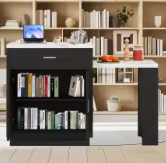 Keukeneiland met Uittrekbare Tafel, Kast & Stopcontact, Huis en Inrichting, Keuken | Keukenelementen, Nieuw, Verzenden