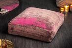 Design vloerkussen XL MODERN ART 70cm rood roze abstract, Huis en Inrichting, Stoffering | Tapijten en Kleden, Ophalen of Verzenden