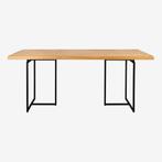 Dutchbone Class Eettafel Rond 180x90 cm Eikenhout - Bruin, Huis en Inrichting, Tafels | Eettafels, Ophalen, Nieuw, 50 tot 100 cm