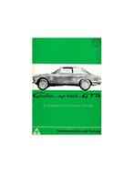 1965 ALFA ROMEO GIULIA SPRINT GTA INSTRUCTIEBOEKJE DUITS, Auto diversen, Handleidingen en Instructieboekjes