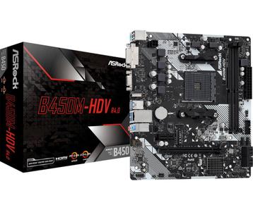 ASRock B450M-HDV R4.0 - Moederbord - Micro ATX - AMD B450... beschikbaar voor biedingen