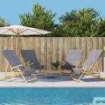 vidaXL Strandhanddoeken 4 st 400 g/m² 60x135 cm stof, Verzenden, Nieuw