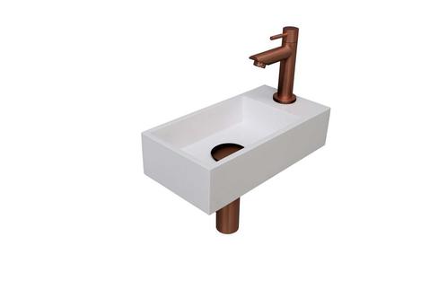 Fonteinset INK Versus 36x18x9 cm Polystone Glans Wit Met, Doe-het-zelf en Verbouw, Sanitair, Overige typen, Nieuw, Ophalen of Verzenden