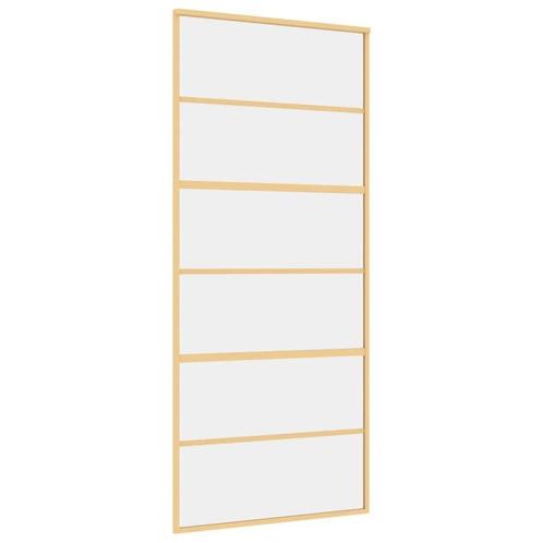 Gouden Schuifdeur 90x205cm - Tweedekansje - Stijlvol!, Doe-het-zelf en Verbouw, Deuren en Horren, Schuifdeur, Nieuw, Binnendeur