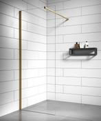 Douchewand Florida 70 x 200 cm Goud – Inloopdouche 8 mm, Doe-het-zelf en Verbouw, Sanitair, Verzenden, Nieuw, Douche