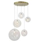 Design hanglamp transparant, Lissa, Huis en Inrichting, Lampen | Hanglampen, Design, Nieuw, Ophalen of Verzenden, Glas